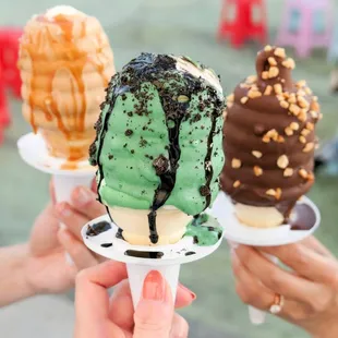 Ice cream cones! Partially eaten, sorry ;p