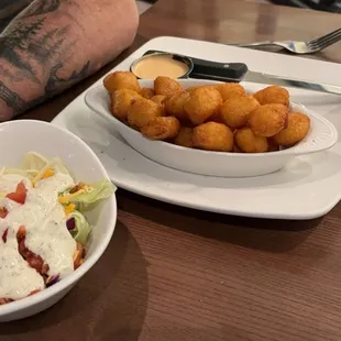 Wisconsin Cheese Curds These were real good. The sauce was a little spicey but super good