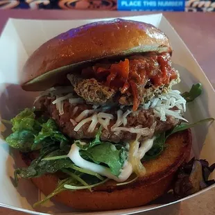 VEGAN burger week special.