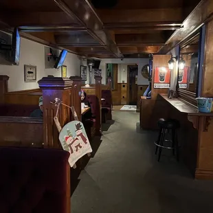 the inside of a restaurant