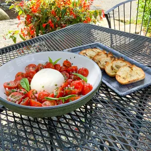 Deconstructed Tomato Bruschetta