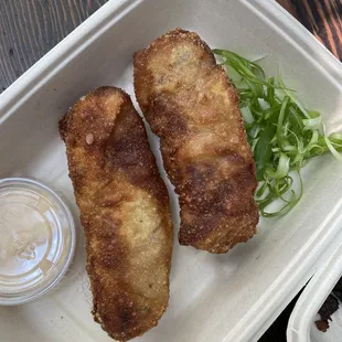 Cheeseburger eggrolls