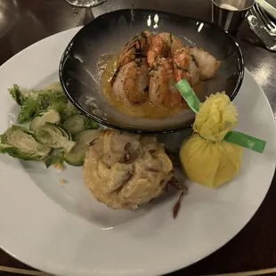 Terrible Brussels spouts and scalloped potatoes