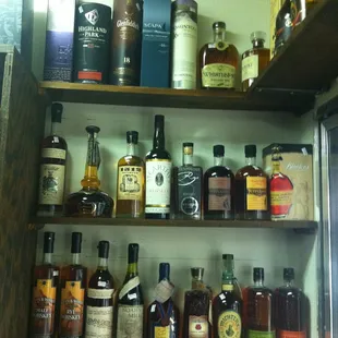 Top shelf liquor.