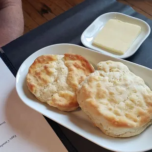 Texas sized biscuits and butter
