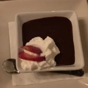 Triple chocolate pot de creme