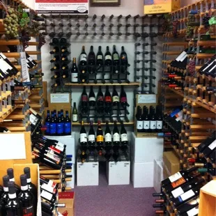 a wide selection of wines