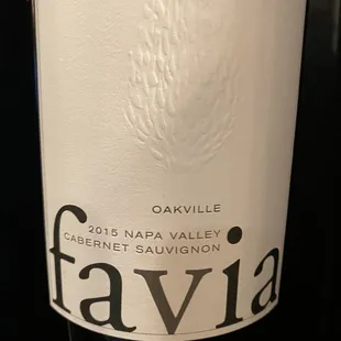 Bottle of Favia