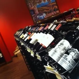 We have a very large selection of wine and spirits.