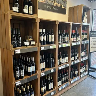 Wall of wine