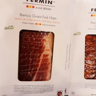 two packages of meat