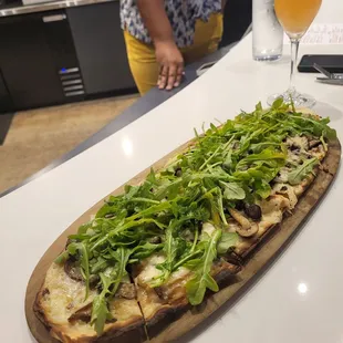 Wild mushroom flatbread