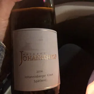 2014 Johannisberger Klaus Spätlese (AMAZING )