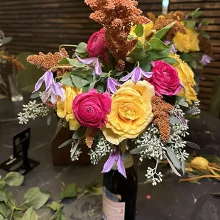 Bouquet making