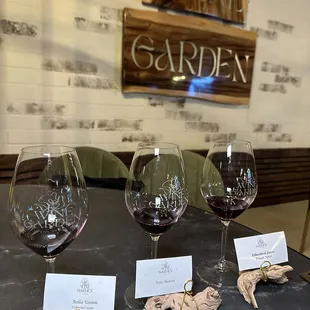 Red wine flight