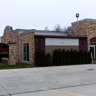 the front of the restaurant