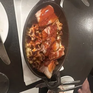 Pork Belly Gochujang Mac N cheese