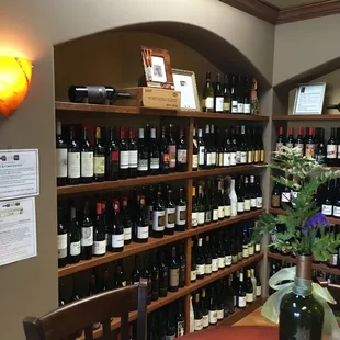 Some of the wine on display