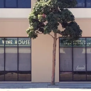 the front of the building