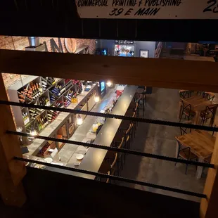View from the loft. We were there early in the lunch hour so wasn&apos;t busy until we were close to leaving.
