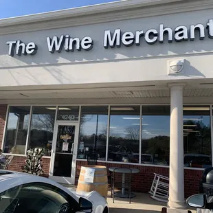 the front of the wine merchant