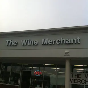 the front of the wine merchant