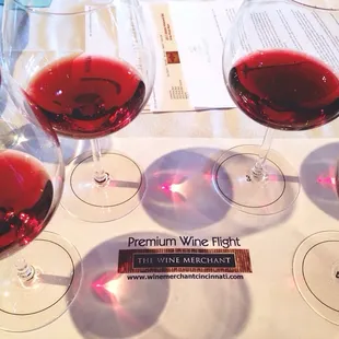 Oregon Pinot Noir Wine Flight. $15.00