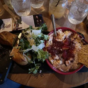 Strawberry goat cheese dip