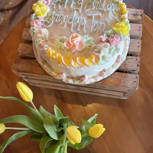 Custom made birthday cake