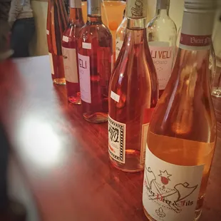 At the Saturday $1 tasting - this time was all Roses from France, California, Italy &amp; Spain