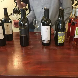$1 tasting. Today was wines from Napa/Sonoma. Next week are are Rosés!