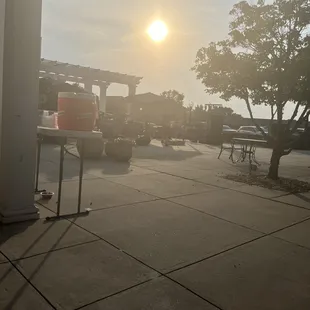 the sunset
