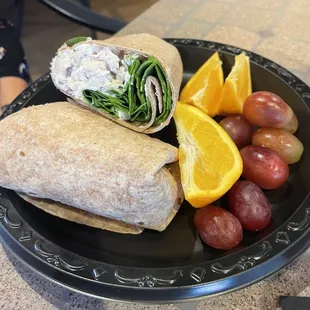 Chicken Salad Croissant Sandwich...but, on a wrap!