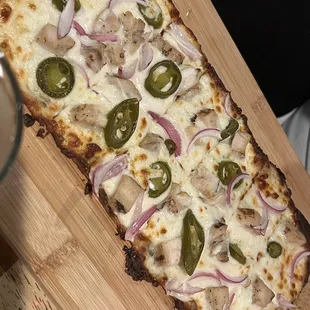 Chicken Jalapeños flatbread