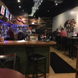 people sitting at the bar