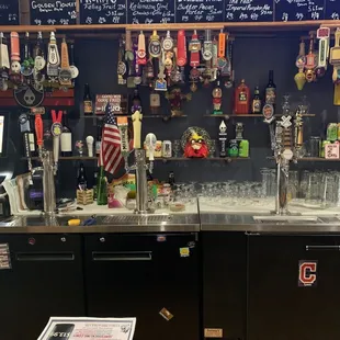 a bar with a lot of liquor