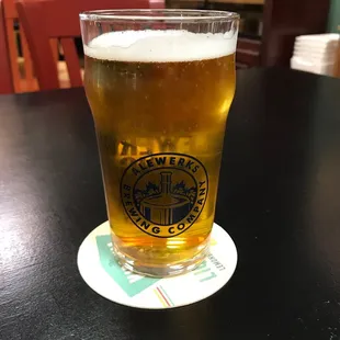 A pint of Founders Solid Gold Lager