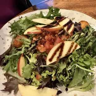 Fried Goat Cheese and Apple Salad
