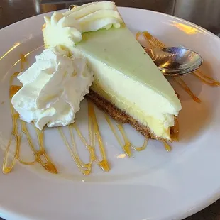 Double decker key lime pie