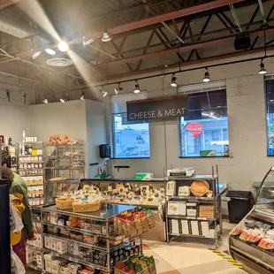 Cheese and meat section
