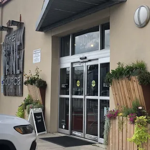 the entrance to the winery