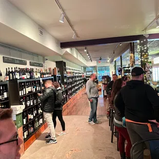 people at a wine tasting