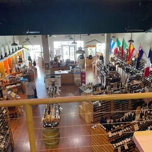 Inside - view from the upstairs bar area