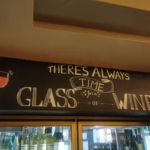 there's always time to glass of wine