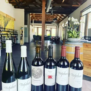 a selection of wines