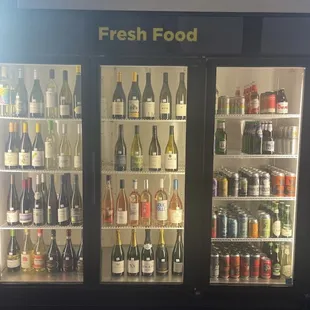 a variety of wines