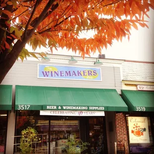 the front of the store