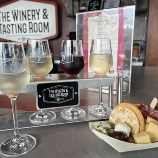 Yelp elite charcuterie plate and wine