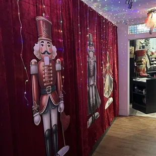 Entrance to pop up bar