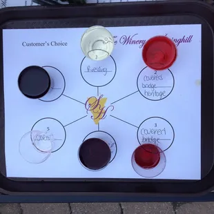 pick-your-own wine tasting tray
